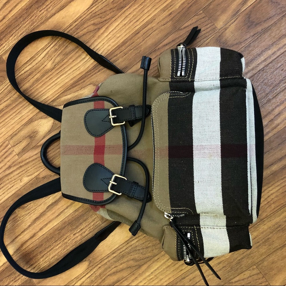 Burberry check backpack